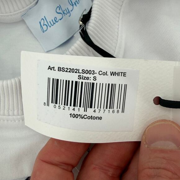 NWT Blue Sky Inn Check Pool Long Sleeve White T-Shirt Men's Size SMALL - Picture 6 of 12